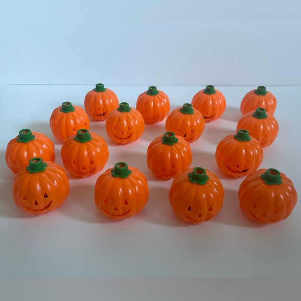 16 Vtg Halloween Jack O Lantern Pumpkin Blow Mold String Light Covers